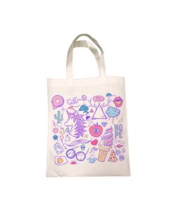 White Polyester Canvas Tote Bag for Sublimation