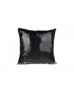 Reversible Sequin Sublimation Pillow Case 16" x 16" - Black/White (100/pack) - OVERSTOCK