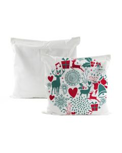 White Sublimation Canvas Pillow Case - 17.7" x 17.7" 50/case - OVERSTOCK