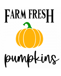 Fall Farm Fresh Pumpkins Sign SVG