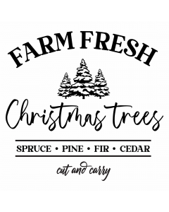 Farm Fresh Christmas Trees SVG