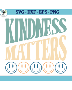 Kindness Matters Smiley Face SVG