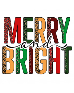 Merry and Bright Half Leopard PNG