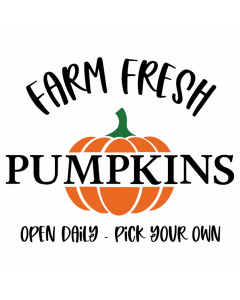 Farm Fresh Pumpkins SVG | Autumn Sign Design