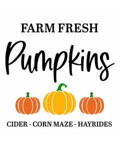 Farm Fresh Pumpkins SVG | Fall Pumpkins