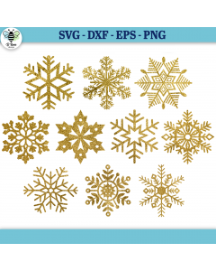 Snowflake SVG Bundle | Christmas Snowflake Ornaments