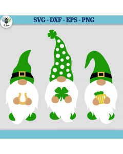 St. Patrick's Day Gnomes SVG
