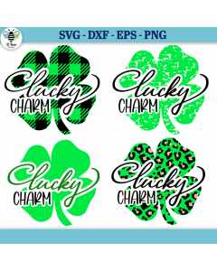 Lucky Charm Shamrock SVG