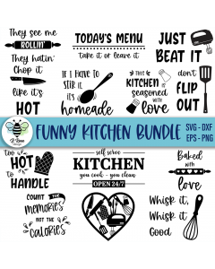 Funny Kitchen Sign SVG Bundle