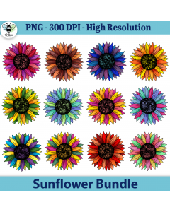 Sunflower PNG Sublimation Bundle