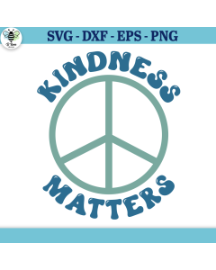 Kindness Matters Peace Sign SVG
