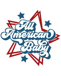 All American Baby Patriotic SVG Cut File
