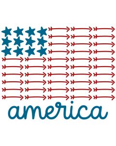 America Stars & Arrows Flag 1 Patriotic SVG
