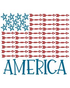 America Stars & Arrows Flag 2 Patriotic SVG