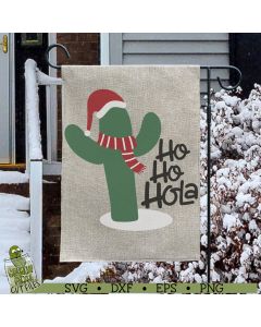 Christmas Cactus - Ho Ho Hola SVG Cut File