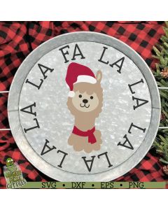 Christmas Llama SVG Cut File