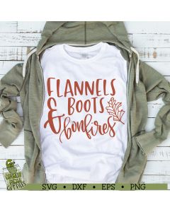 Flannels Boots & Bonfires Svg