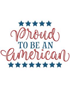 Proud to be an American Patriotic SVG Cut File
