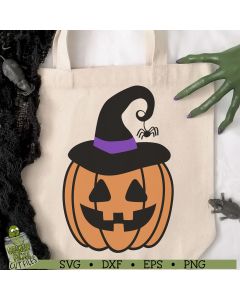 Pumpkin Witch Halloween SVG