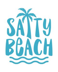 Salty Beach SVG Cut File