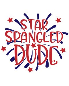 Star Spangled Dude Patriotic / 4th of July SVG Cut File