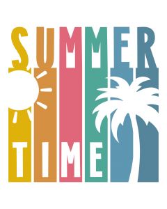 Summer Time Scene Beach SVG Cut File