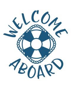 Welcome Aboard Nautical SVG Cut File