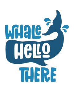 Whale Hello There SVG Cut File