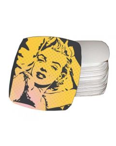 Dynasub Gloss White Aluminum  Insert - Square - 2.25" - 50/case