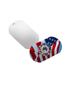 Aluminum Silver Sublimation Dog Tag - One Sided (10/Pack)  - CLEARANCE