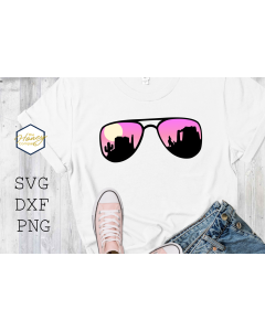 Sunglasses Desert Sunset SVG PNG DXF Summer Sublimation