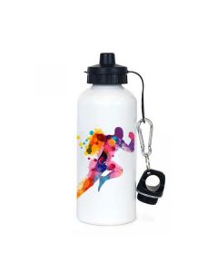 White Water Bottle with Push Top