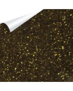 20" Siser Glitter Heat Transfer Vinyl x 10 yards -Black Gold