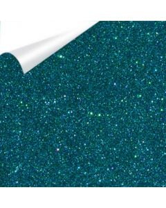 CLEARANCE 20" Siser Glitter Heat Transfer Vinyl x 1 yard - Lagoon