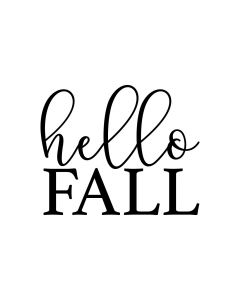 Hello Fall Sign for Home, Farmhouse - Fall SVG