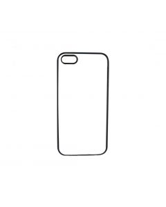 Rubber iPhone 5/5s Sublimation Case w/Premium Metal Insert - Black - Sold as Each