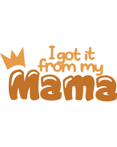 I got it from my mama / Baby shirt design