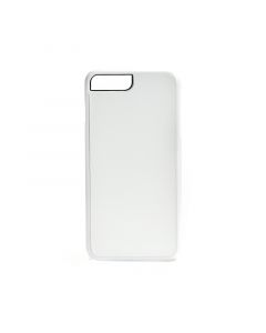 Plastic iPhone 7 Plus & iPhone 8 Plus Sublimation Phone Case w/ Metal Insert - White (25/case) -- CLEARANCE
