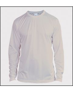 Grey Long Sleeve Solar Performance Sublimation T Shirt by Vapor Apparel - Medium (6/pack) - CLEARANCE 
