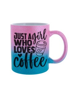 21180 - Pink to Blue Ceramic Mug