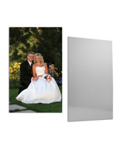 24" x 24" ChromaLuxe Sublimation Aluminum Metal Photo Print Panel - 10/pack - Gloss White