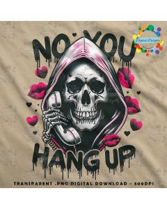 PNG - No You Hang Up Skull