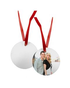 Round Borderless Aluminum Sublimation Holiday Ornament - 2.75"