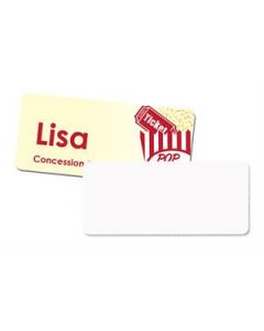 1.25" x 3" Aluminum Sublimation Name Tag Badge - 100/pack