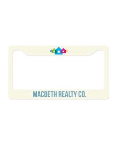 Aluminum License Plate Frame for Sublimation Printing - 6.46" x 12.21"