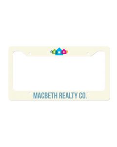 Aluminum License Plate Frame for Sublimation Printing - 6.46" x 12.21"
