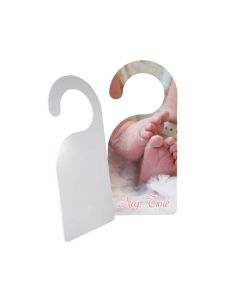 Two Sided Plastic Sublimation Door Hangers - 4" x 9"