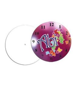 Hardboard Sublimation Wall Clock with Hands Kit - 11.4" Round