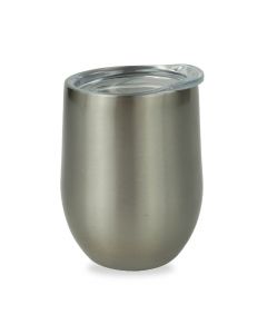 Silver Stainless Steel Sublimation Wine Tumbler - 12oz. (50/case) - CLEARANCE