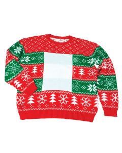 Ugly Christmas Sweater for Sublimation - Large - Sold Each